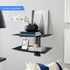 PS4 2-Tier Suptek Glass Floating Shelves, TV Wall Mount with Shelf for DVD Player / / Cable Boxes/Game Consoles/Sky