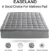 8-21" (39x75 Inches, EASELAND Twin Size Mattress Pad Pillow Top Mattress Cover Quilted Fitted Mattress Protector Single
