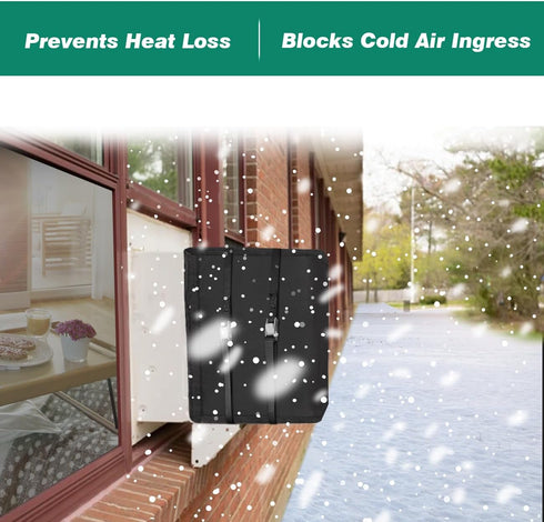 i frmmy Outdoor Window Air Conditioner Cover, Waterproof & Insulated, Black, 24''Wx 15.6''Hx 20''D