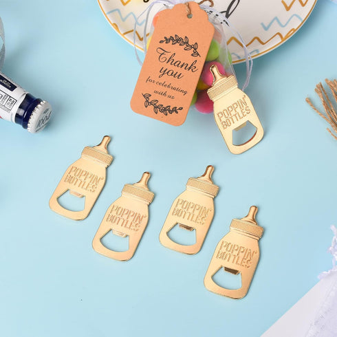 Winocbxt 50 Pieces Baby Bottle Openers Cute Poppin Bottle Openers Baby Shower Party Return Gifts for Guests Wedding