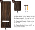 Treory Set 2, 13.8" 5" Wood Wall Planter of Wooden Wall-Mounted Vase with Shelf for Plants & Candles, Farmhouse Hanging