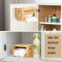 1333 Libreshine Extra Large Bamboo Trash Bag Dispenser Holder for Tall Kitchen Bags, Fits Costco Jumbo Rolls, Gallon