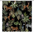 AMFD Jungle Animals Shower Curtain, Cheetah Zebra Monkey Antelope, Green Tropical Forest Bathroom Decor Set