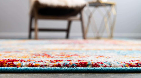 Unique Loom Rosso Collection Traditional Medallion Distressed Bohemian Vintage Southwestern Area Rug, 2 ft x 3 ft,