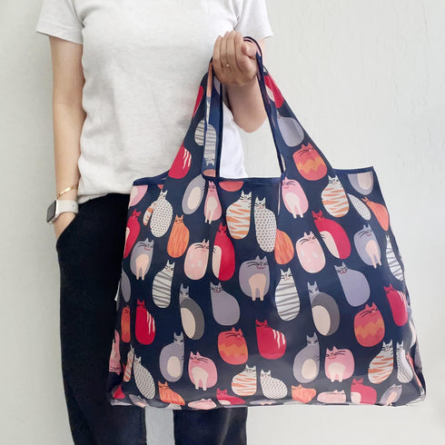 allydrew Large Foldable Tote Nylon Reusable Grocery Bags