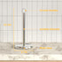 Silver Stainless Steel Paper Towel Holder Countertop, Weighted Anti-Slip Base for Standard & Jumbo Rolls