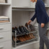 2-Tier Closet Closet, Long Shoe Rack for & Bedroom, Easy To Assemble Wide Sturdy Metal Shoe Storage Shelf, Free