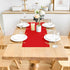 2 Pack 12 24 Inch Red Small Short Table Runner x Solid Color Runners Coffee Table Dresser for Daily Party Home