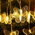 Lainin USB Powered 13FT 96 LED Curtain Lights, 16 Butterflies Twinkle Lights, 8 Modes Fairy Light Strip for Party