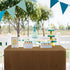 2 Pack 4ft Shows?48L 24W 30H Inches, Obstal Tablecloths for Rectangle Tables - Water Resistant Washable Fabric