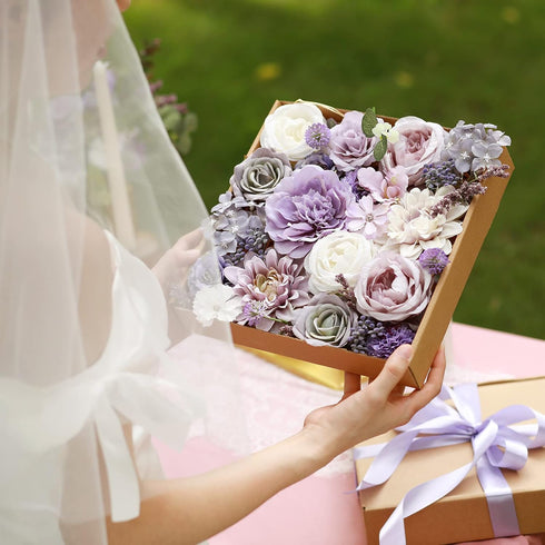 Serra Flora Artificial Flowers Combo for DIY Centerpieces, Wedding Bridal Bouquet, Home Decor, Baby Shower Cake Flowers