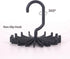 4 Pack Tie Rack Hanger Holder Hooks Organizer for Men, 360 Degree Rotating Tie Racks, Black