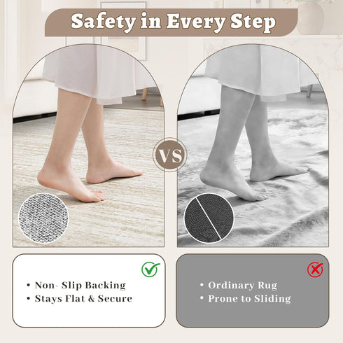 5x7 5'x7') Area Rug Living Room Rugs: Washable Modern Rug Non-Slip Soft Rugs Stain Resistant Printed Rug Indoor Carpet