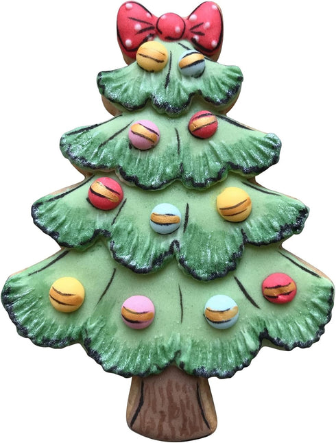 LILIAO Christmas Tree with Bow Cookie Cutter, 3.4 x 4.5 inches, Stainless Steel