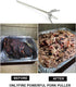 onlyfire 4 Inch Stainless Steel Pork Puller for Use with Standard Hand Drill
