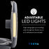 O2COOL Treva 10 Inch Portable Fan with LED Lights - Battery Powered 2-Speed Camping Fan for Outdoors