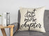 Just One More Chapter Throw Pillow Case - Cushion Cover for Book Lovers, Linen, 18 x 18 Inch