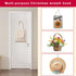 2 Pack Solid Wreath Hanger, Over The Door Metal Hook Holders for Front Door Window (White, 12 inch)