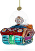 Astronaut in Space Vehicle - Blown Glass Christmas Ornament