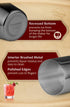 KITESSENSU Cocktail Shaker Set, Stainless Steel Martini Shaker with 24 Ounce Mixer, Jigger, Bar Spoon & Recipe Guide,