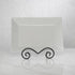 TRIPAR Large Square Black Wire Easel, Metal Finish, Tabletop Display, Handcrafted Scroll Designs