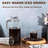 Cold Brew Coffee Filter for 64 OZ Mason Jar, 304 Stainless Steel Strainer with Seal Ring for Iced Drinks