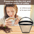 Reusable Coffee Filters for Ninja Coffee Maker, 3Pcs Cone Coffee Filters 4, Replace Cuisinart Coffee Maker Filter 4