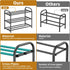 Hleelomi 3-Tier Closet,Living Expandable Shoe Rack,Adjustable Shoe Shelf Storage Organizer Heavy Duty Metal Free