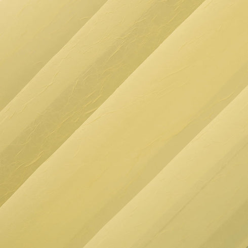 No. 918 Erica Crushed Sheer Voile Curtain Panel, 51" x 95", Yellow Rod Pocket