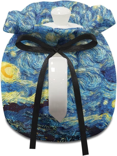 Teapots Dust Cover Insulated Van Gogh Starry Night Print Tea Cozy for Teapot, Breakfast Insulation Lid Warmer