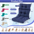 44x23x4 Inch, Rocking Chair Cushion, Waterproof and Fade-Resistant Adirondack Rocker Cushions, Indoor/Outdoor Rocking