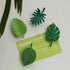 Plant Fridge Magnets, 8 Pcs Mini Tropical Leaves for Locker, Home Office Decor, 3D Monstera Refrigerator Magnets