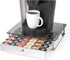 Nifty Rolling Coffee Pod Drawer with Glass Top & Chrome Finish, Compatible with K-Cups, 36 Pod Pack Holder for Kitchen