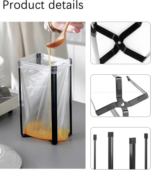 Kitchen Stand Holder, Plastic Bag Drying Rack, Multifunctional Countertop Cups Bottles Drying Rack for Plastic Bags