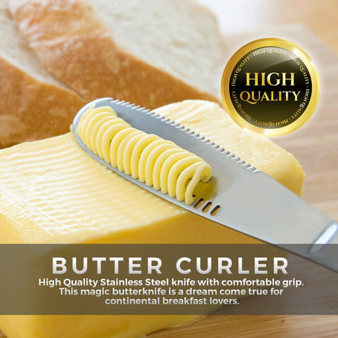 Stainless Steel Butter Spreader - 3 in 1 Kitchen Gadgets (1)