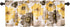 Lush Decor Leah Room Darkening Window Curtain Valance, 18 inch x 52 inch, Yellow/Gray