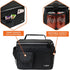 opux Insulated Lunch Bag for Men Women - Leakproof Black Lunch Box for Work, Portable Soft Cooler Bag, 14 Can/8L