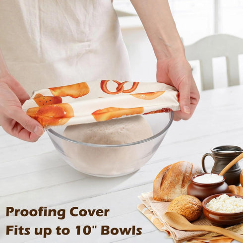 2 Pack 17"13" Reusable Bread Bags for Homemade Bread, Sourdough Bread Storage Bags with Bowl Cover - Keep Loaf Fresh