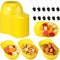 Gejoy 12 Set Yellow Helmet Snack Ice Cream Bowl Construction Hard Hats