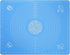 Silicone Baking Mat for Pastry Rolling Dough, 19.7" x 15.7", BPA Free Non-Stick Blue Baking Supplies