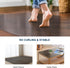 4'6' Area Mat for Hard Floors, Semi-Clear Black Vinyl Floor Protector for Under Dining Table, Waterproof Non-Slip