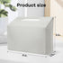 QUISBE (Cream-1 Pack) Disposable Hand Towel Box Cover Compatible with Kleenex Disposable Paper Hand Towels, Leather