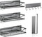 JulktLli 5 Pack Multifunctional Magnetic Shelves for Refrigerator Spice Rack & Washing Machine