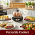 EGC007CHC# 7 16-Recipe Elite Gourmet Rapid Egg Cooker, Easy-To-Peel, Hard, Medium, Soft Boiled Eggs, Poacher, Omelet