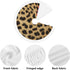 Christmas Tree Skirt 48" Inch Leopard Animal Print Xmas Tree Skirt Mat with White Tassel for Holiday Decorations