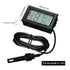 Weewooday 24 Mini Digital Temperature Humidity Meters Gauge with Probe Gauge LCD Fahrenheit Display Thermometer