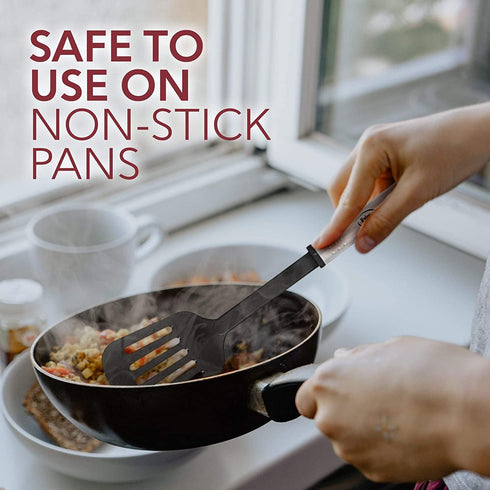 Kitchen Utensils Set - 24 PCS Nylon Cooking Utensils with Stainless Steel Handles - Heat Resistant Non-Stick Tools