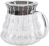 Fdit High Borosilicate Glass Coffee Pot, Exquisite Kettle with Rubber Cover, Coffee Maker for Home, Hotel, Office (1#)
