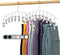 Legging Organizer for Closet, Metal Yoga Pants Hanger with Rubber Coated, 2 Pack with 10 Clips, White