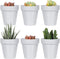Youngever 10 Pack 3 Inch Mini Plastic Planters - Indoor Flower Pots, Grey Gardening Pots with Drainage for All House